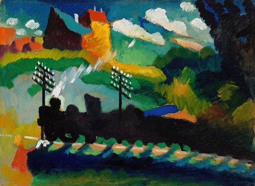 Railway Near Murnau Fine Art Print